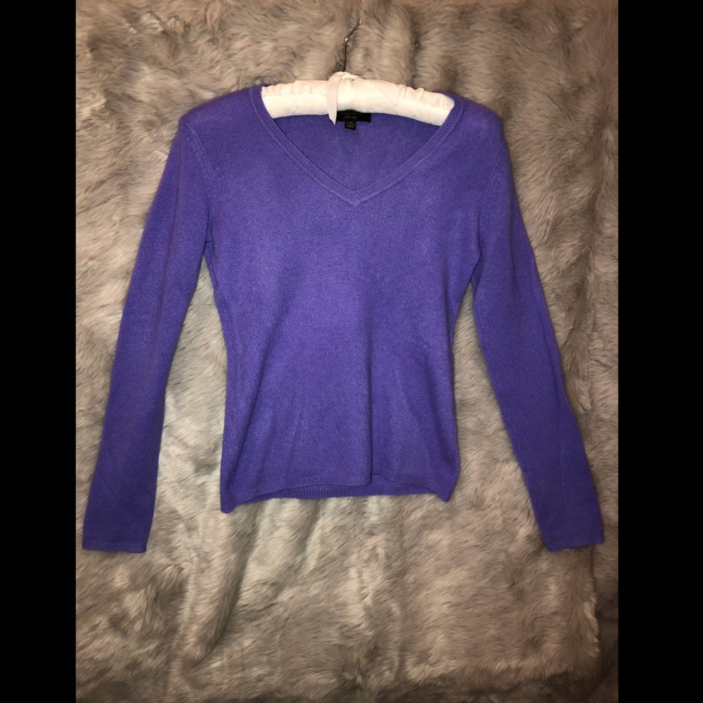 Purple cashmere sweater